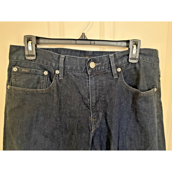 Polo Ralph Lauren Jeans Mens 32x32 Blue Prospect Straight Dark Wash Denim - Picture 4 of 6